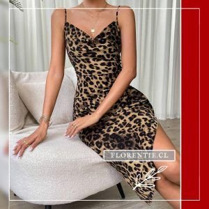 Vestido animal print al cuerpo