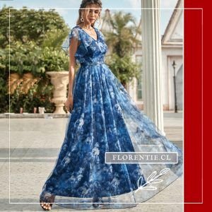 Vestido azul boda