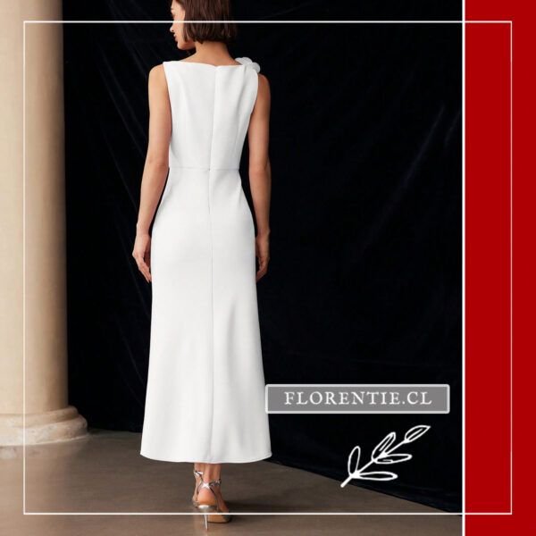 Espalda vestido novia civil elegante