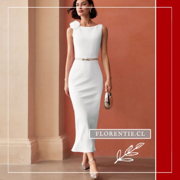 Vestido boda civil elegante