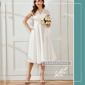 Vestido novia civil Almendra