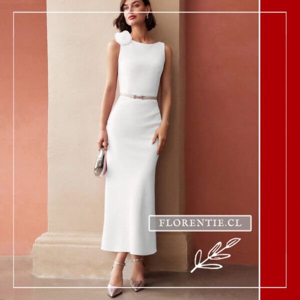 Vestido novia civil elegante