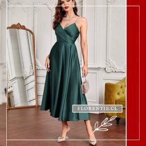 Vestido verde jade