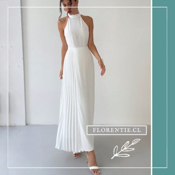Vestido blanco hombros al aire