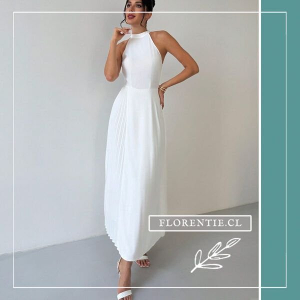 Vestido blanco sin hombros
