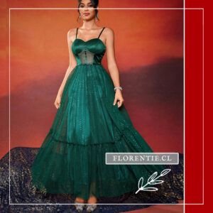 Vestido corset mujer verde