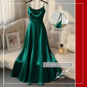 Vestido verde jade