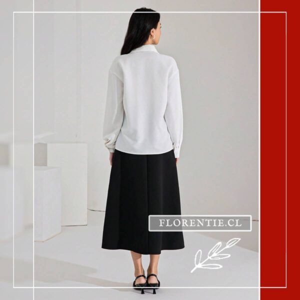 Blusa blanca brillos Mayte - Imagen 6