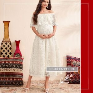 Vestido boda civil embarazada Serena