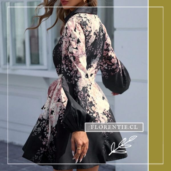 Espalda vestido corto camisero
