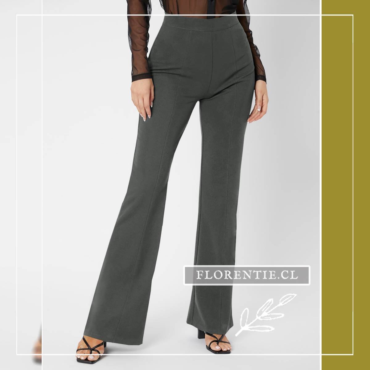 Pantalón flare mujer formal