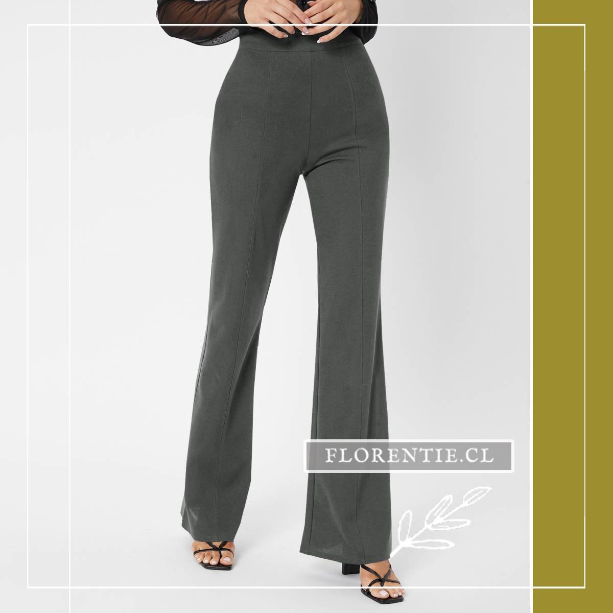 Pantalón flare mujer