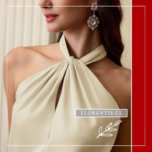 Detalle escote enterito novia civil
