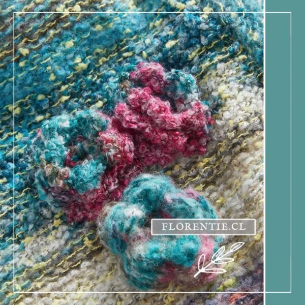 Detalle flores sweater multicolor mujer