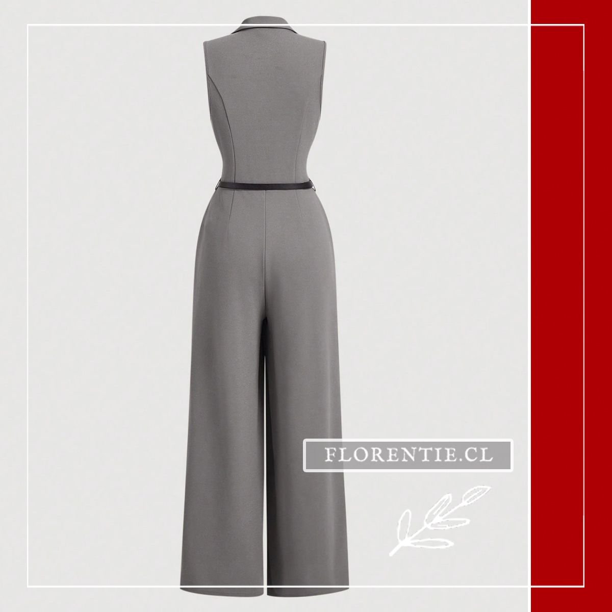 Espalda enterito gris