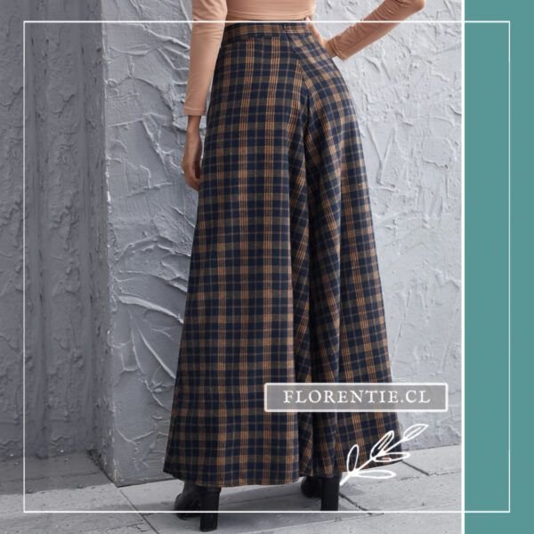 Espalda falda pantalón larga