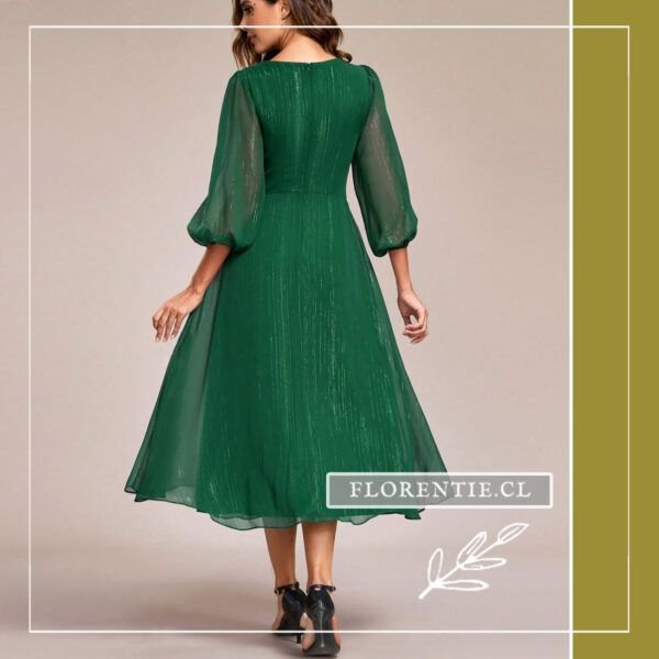 Espalda vestido gasa transparente