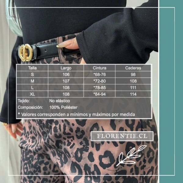 Medidas pantalón animal print