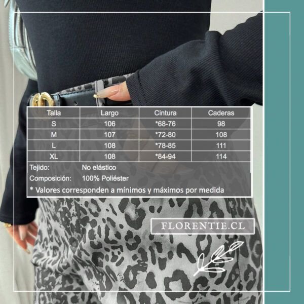 Medidas pantalón leopardo gris