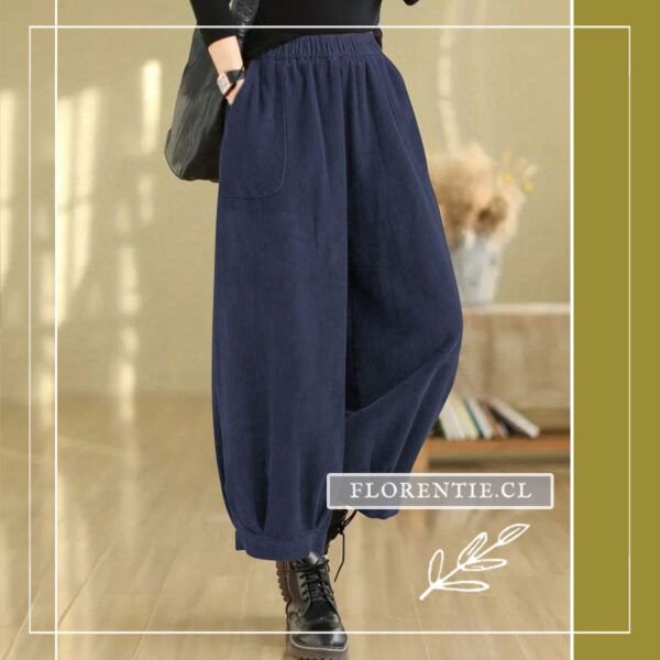 Pantalón bombacho azul marino