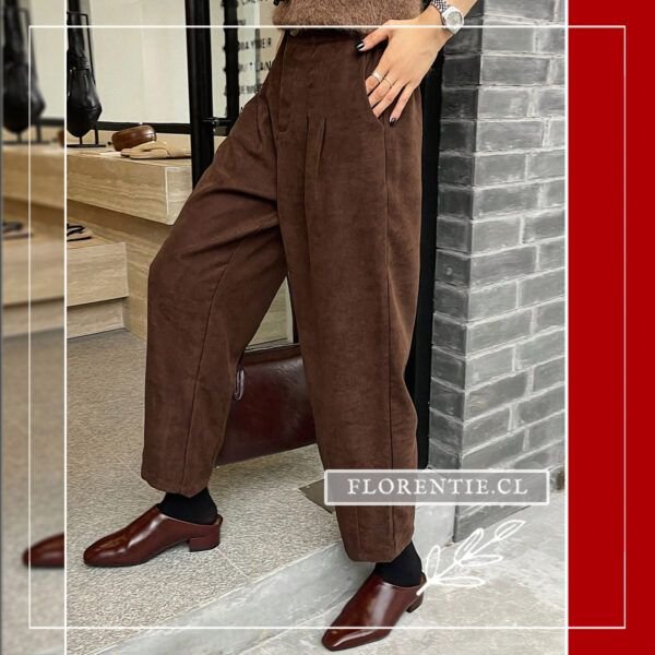 Pantalón cotele mujer