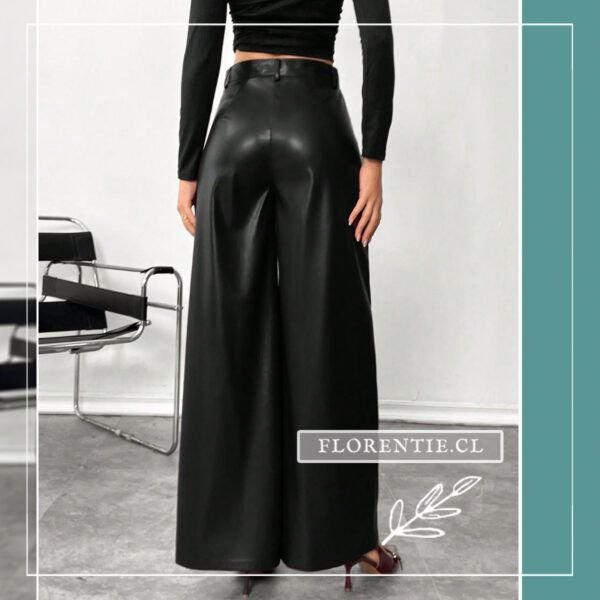 Pantalón ecocuero negro Daniela - Imagen 6