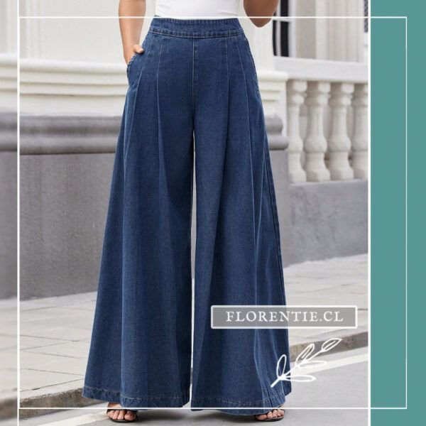 Pantalón mezclilla ancho