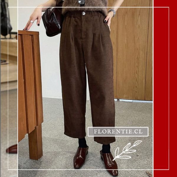 Pantalón pana mujer