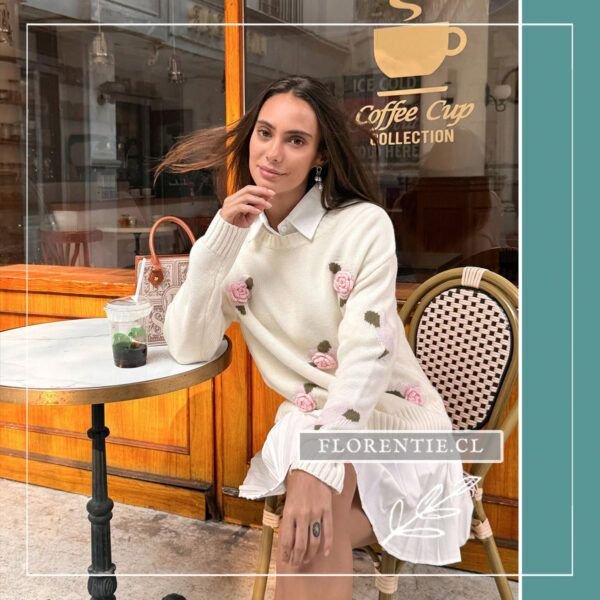 Sueter mujer con flores