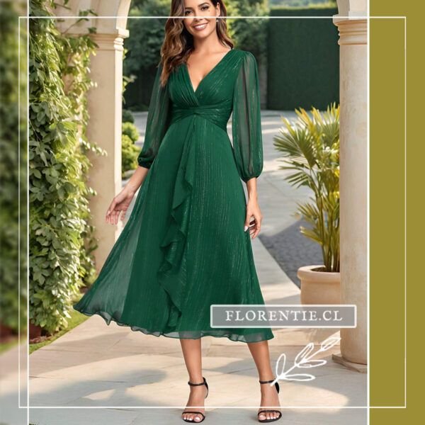 Vestido gasa transparente