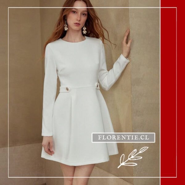 Vestido novia minimalista