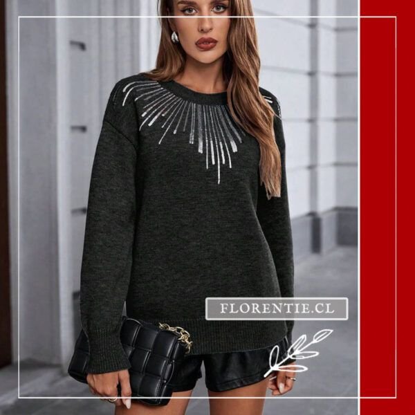 Chaleco negro mujer cerrado