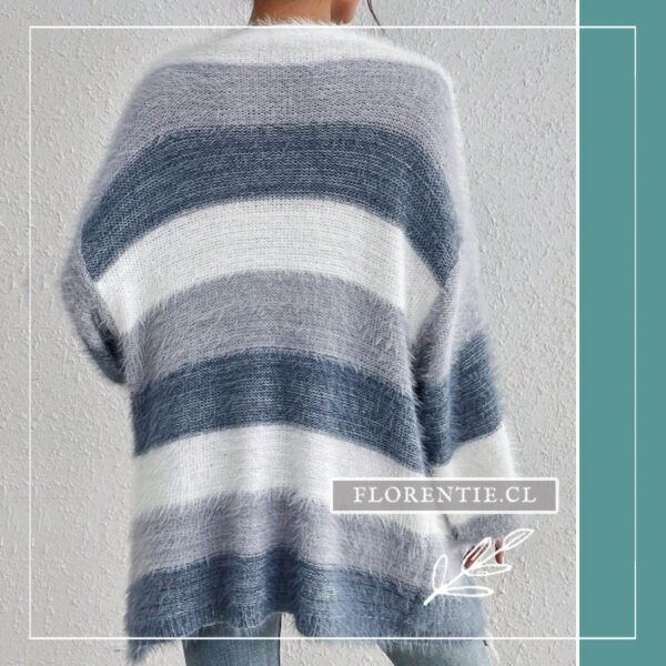 Espalda cardigan franjas