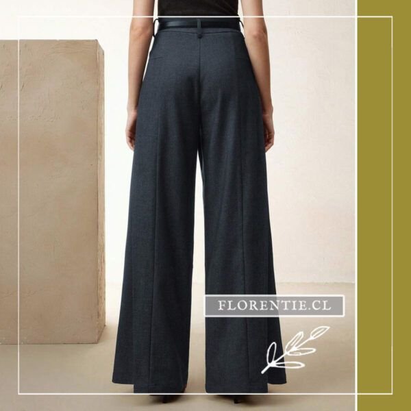 Espalda pantalón formal gris