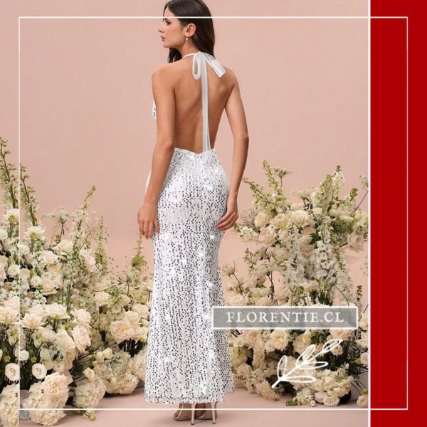 Espalda vestido plata verano