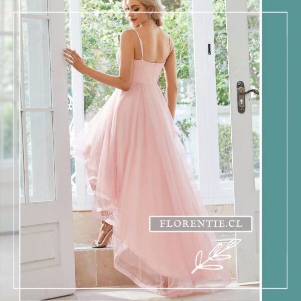 Vestido rosado pálido Anne - Imagen 5