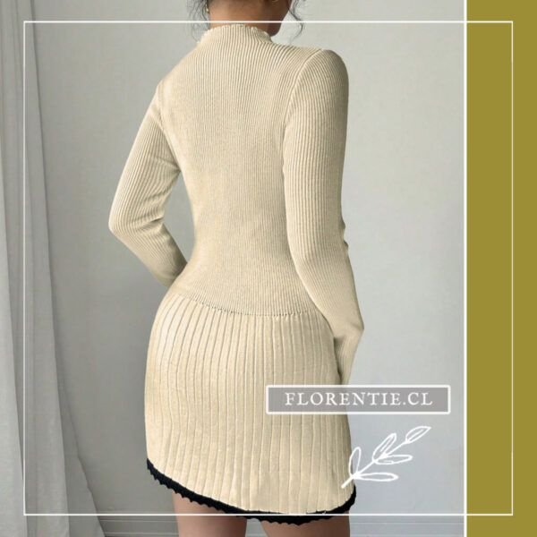 Espalda vestido tejido invierno