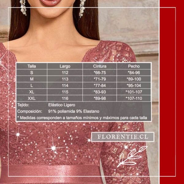 Vestido rosado Sylvia - Imagen 8