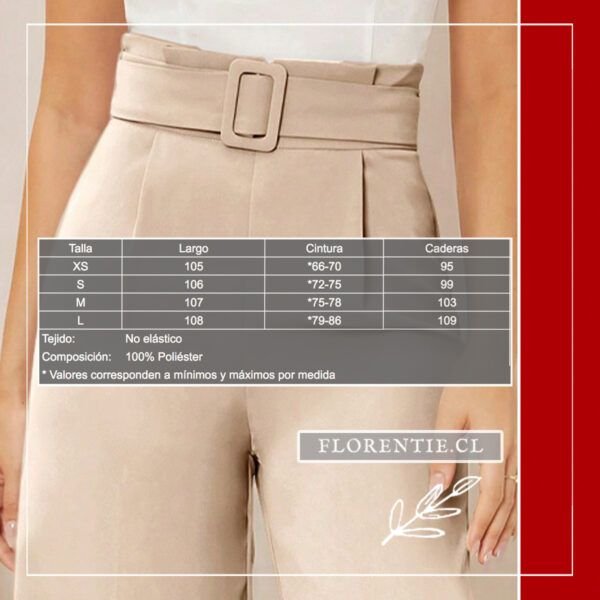 Medidas palazzo beige claro Karen