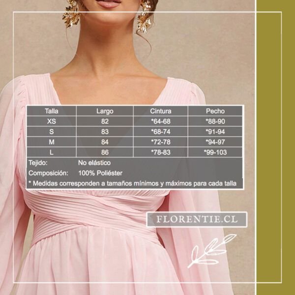 Vestido rosado Candice - Imagen 6