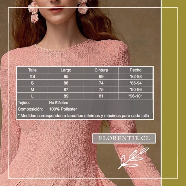 Vestido rosado Amparo - Imagen 7