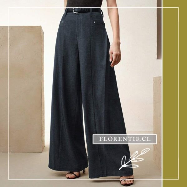 Pantalón gris oscuro formal mujer