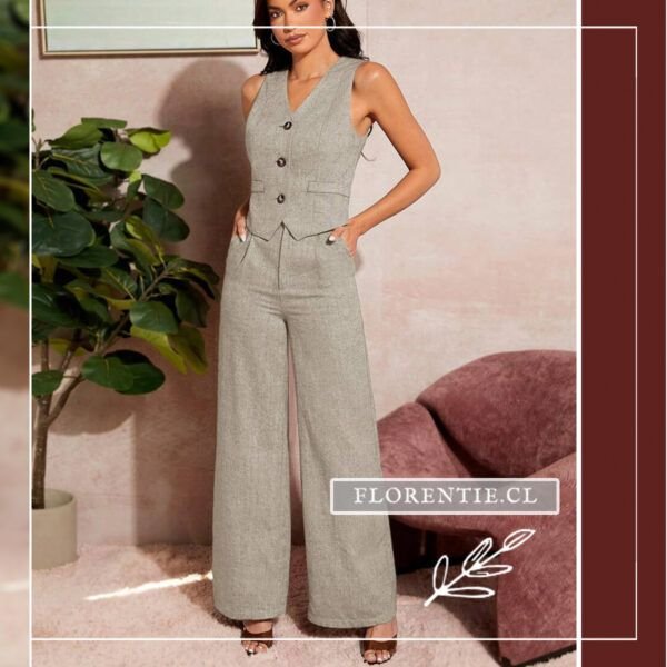 Pantalon tiro alto mujer formal