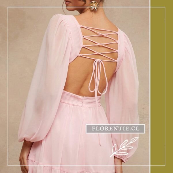 Vestido rosado Candice - Imagen 5