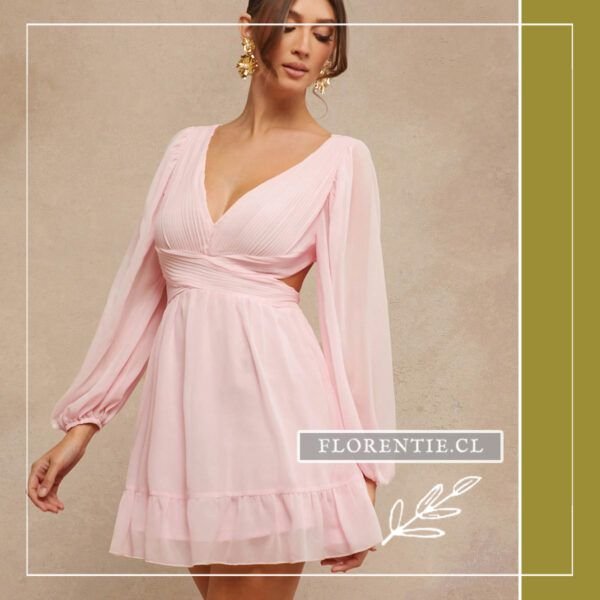 Vestido rosado Candice - Imagen 2