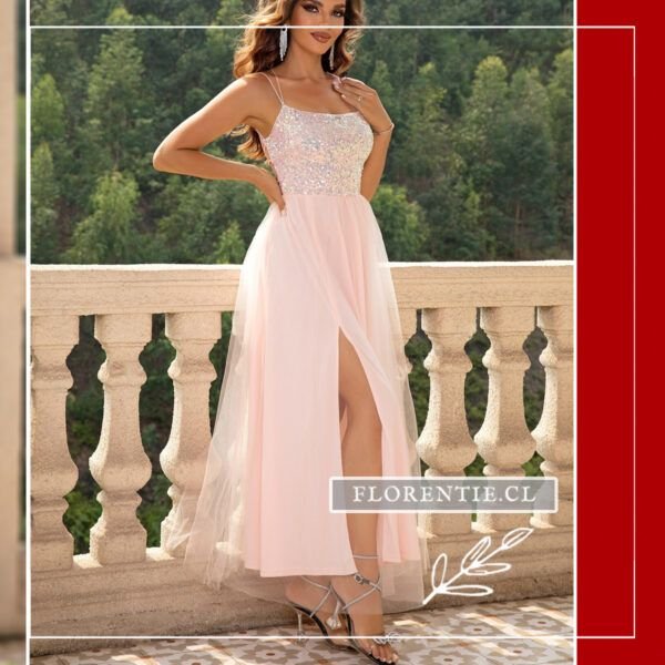 Vestido graduación rosado