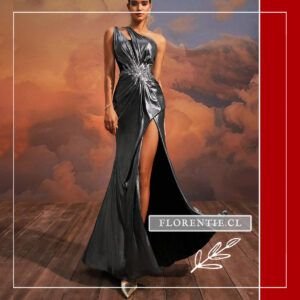 Vestido plata metalizado