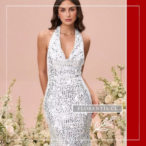Vestido plateado verano