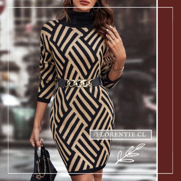 Vestido punto geometrico