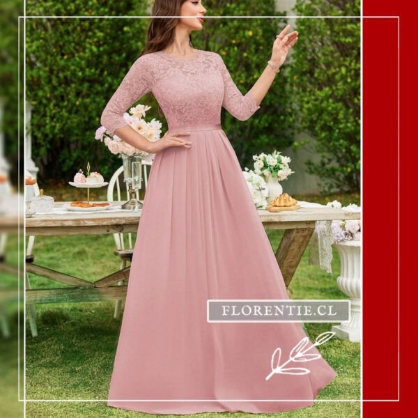 Vestido rosado dama de honor